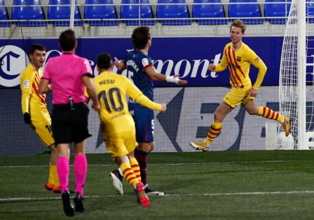 PG电子官方入口-【西甲】梅西500场助攻德容破门 巴萨1-0客胜韦斯卡